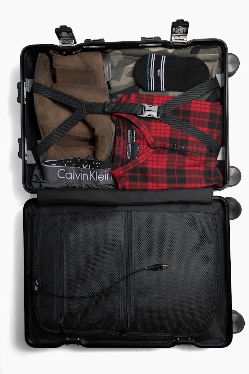 Open suitcase ready for packing